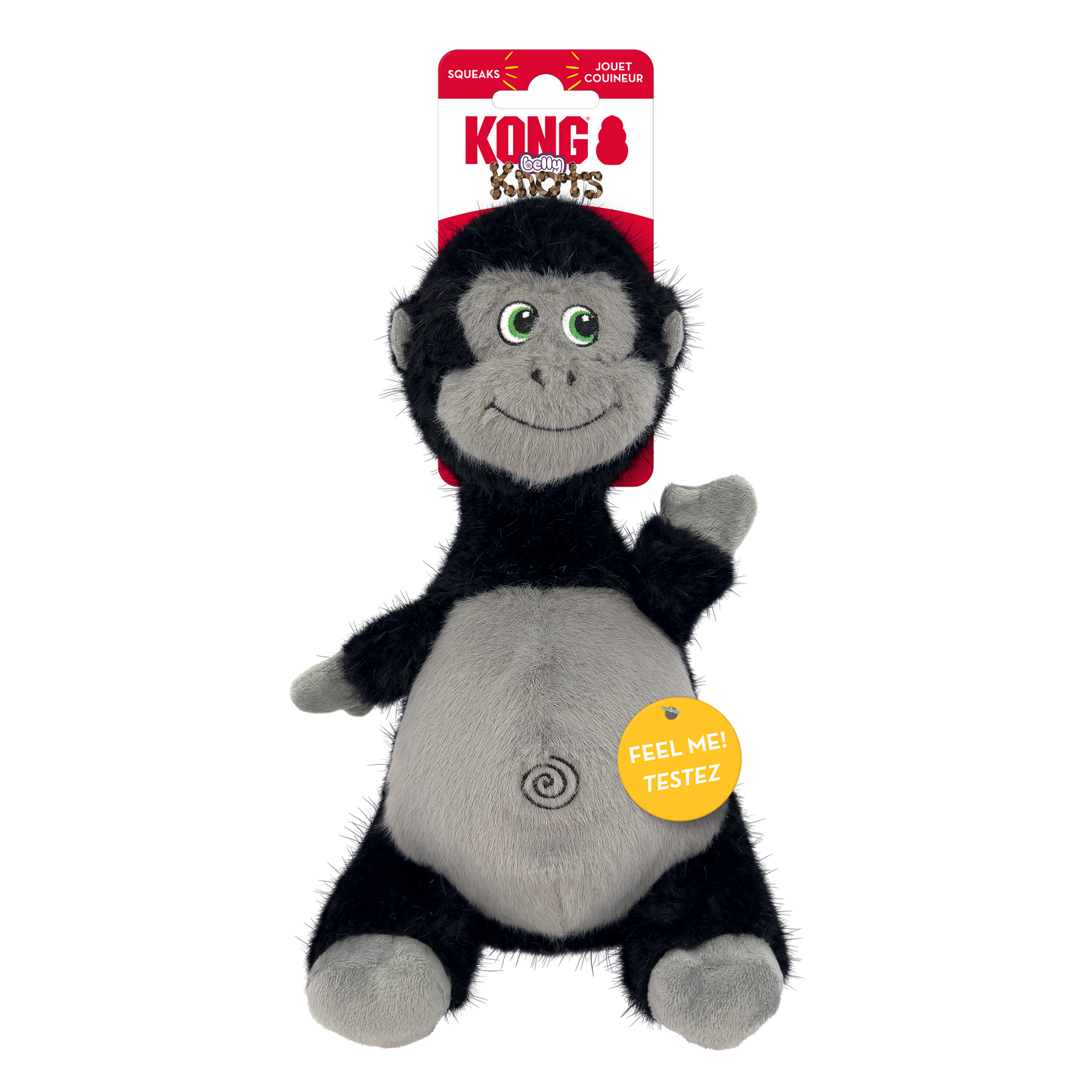 KONG Knots Belly Hippo & Gorilla Dog Toy