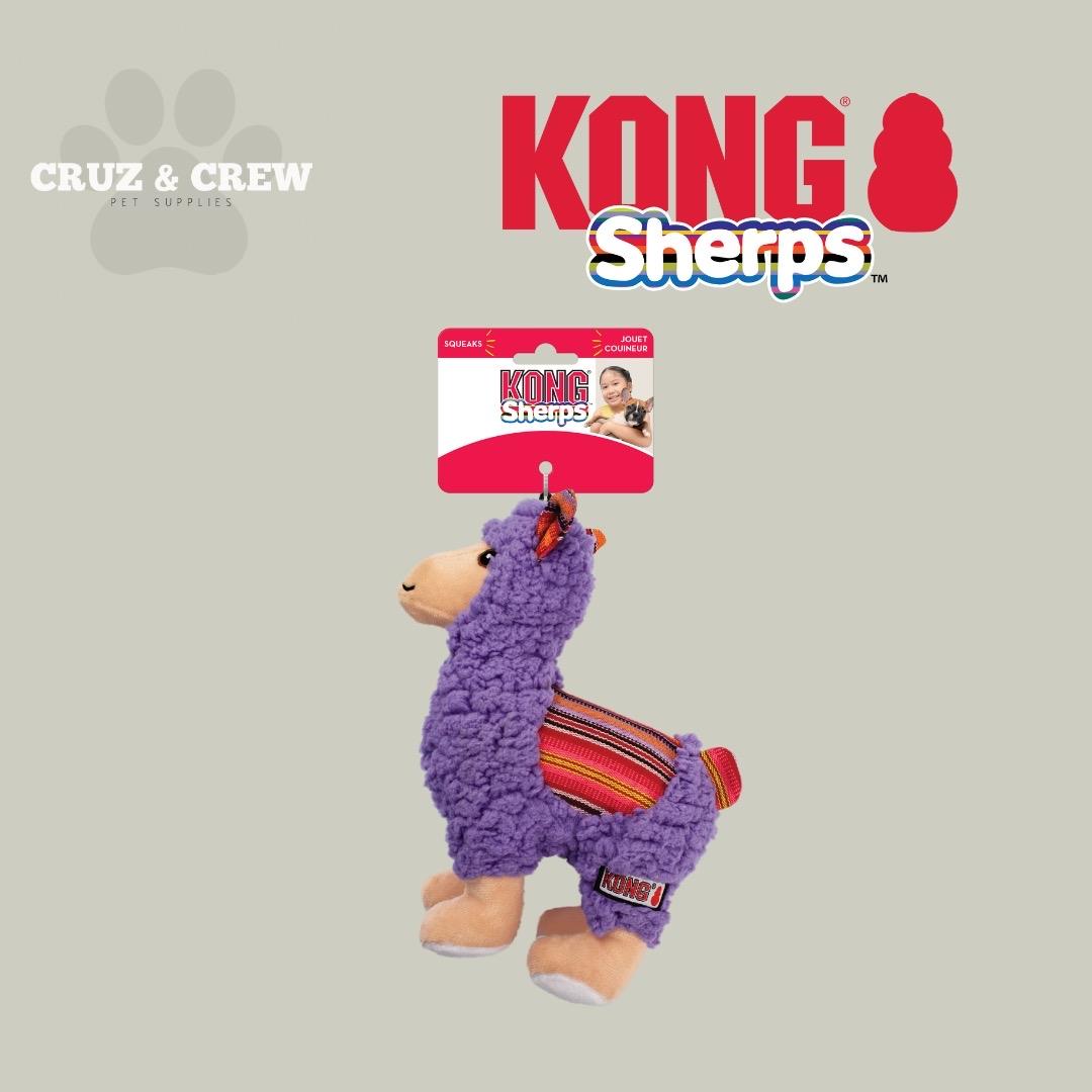 KONG Sherps Plush Dog Toy - Perfect for Small and Medium-Sized Dogs