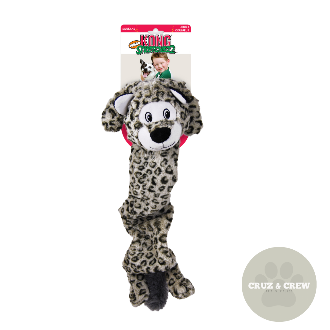 KONG Jumbo Stretchezz Leopard & Tiger Dog Toy