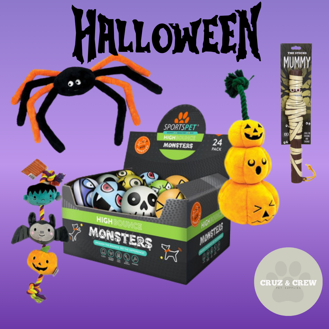 🎃 Halloween Dog Toy Collection – Happy Pet, Stick Family, SportPet