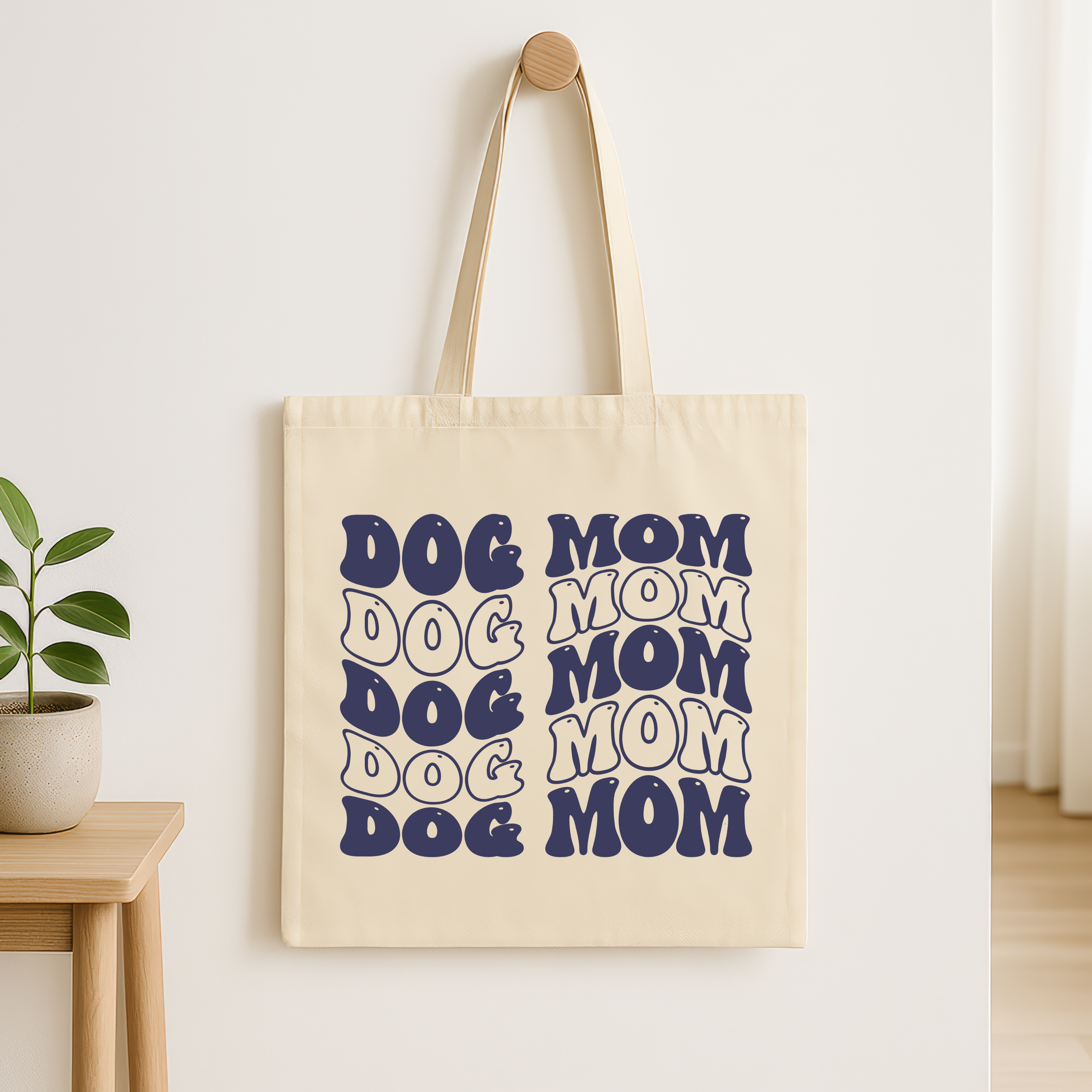 Dog Mum Tote Shopper Bags-zoom-3