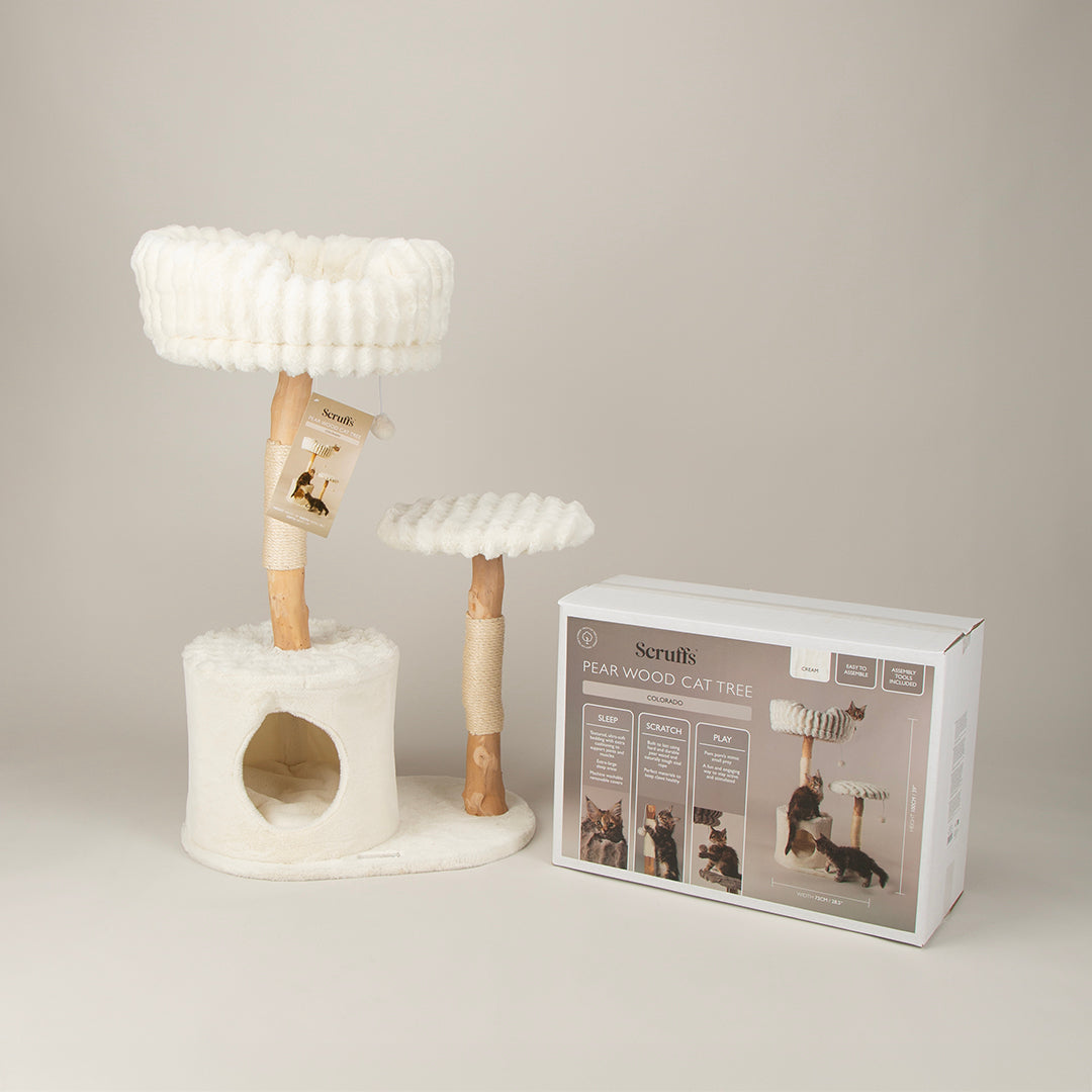 Scruffs® Luxurious Pearwood Cat Tree Collection