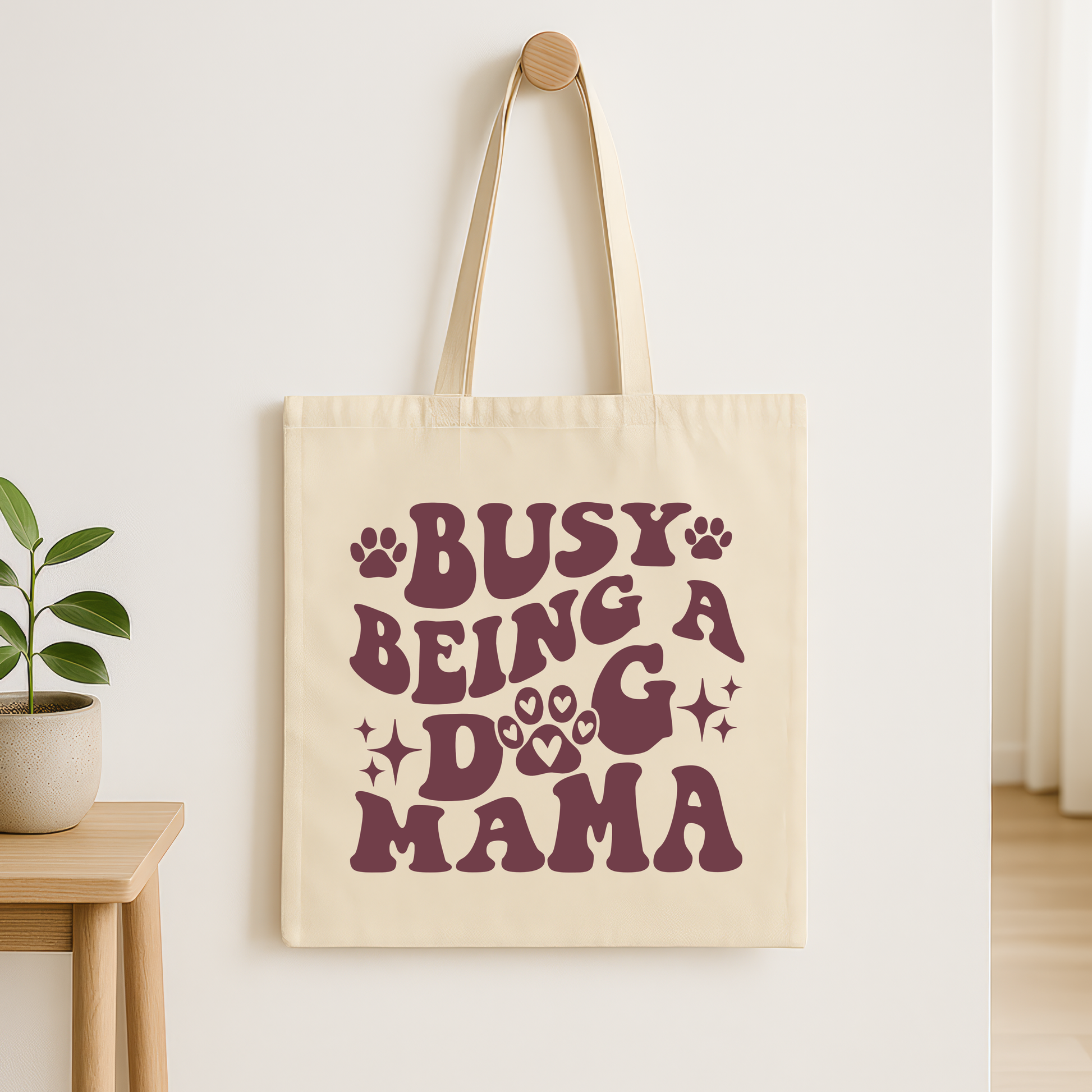Dog Mum Tote Shopper Bags-1