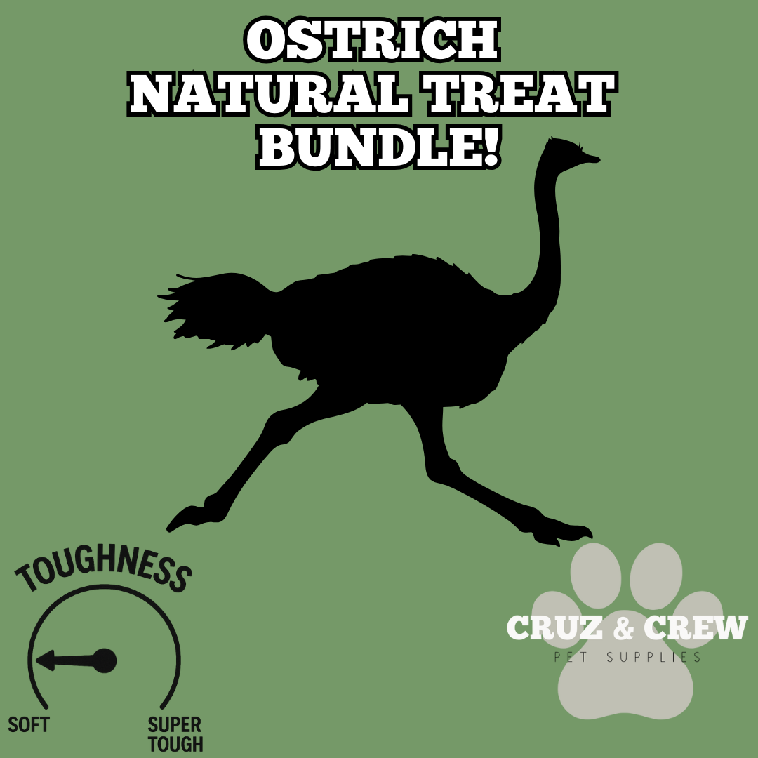 Cruz & Crew 500g Ostrich Bundle! (12 Weeks+)