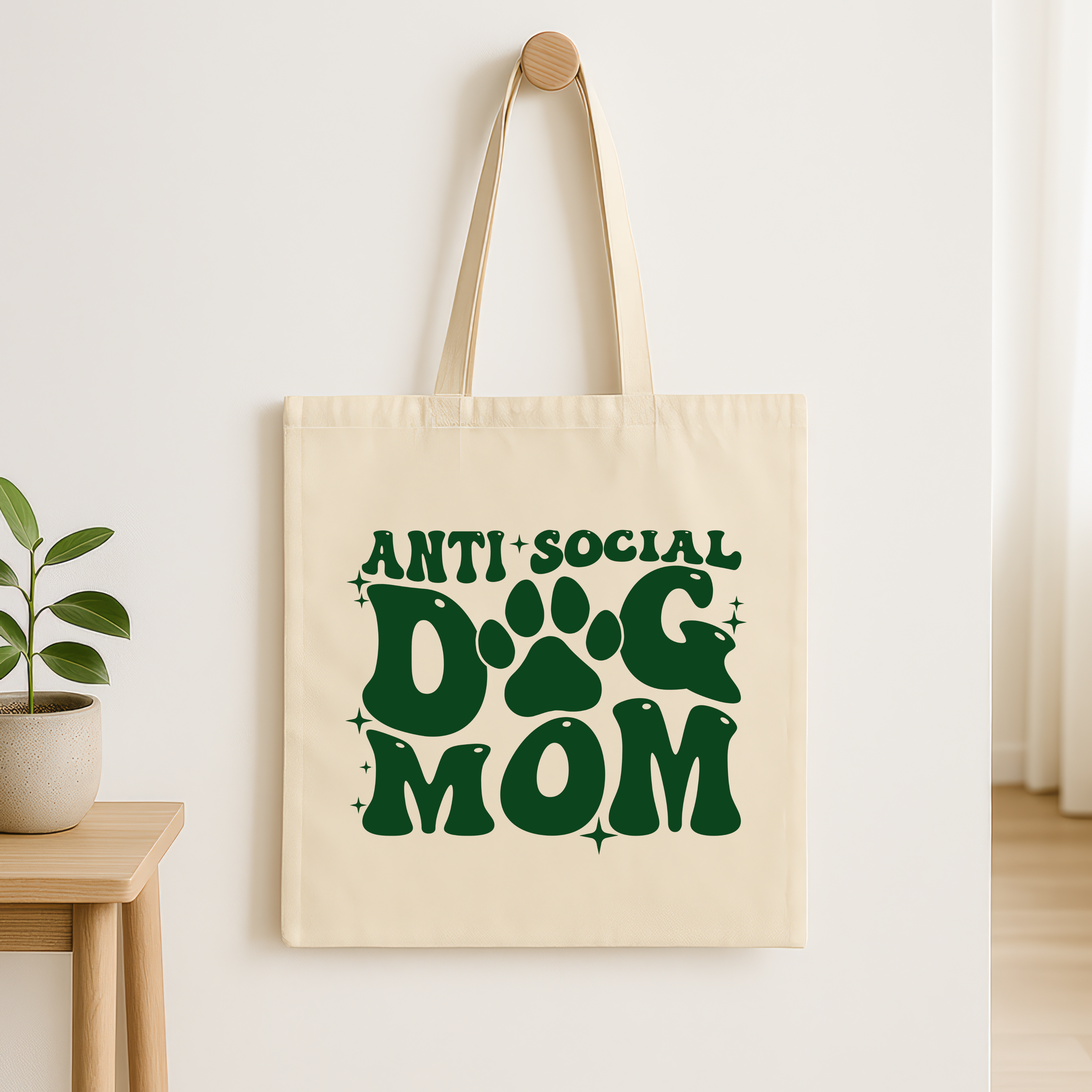 Dog Mum Tote Shopper Bags-zoom-4