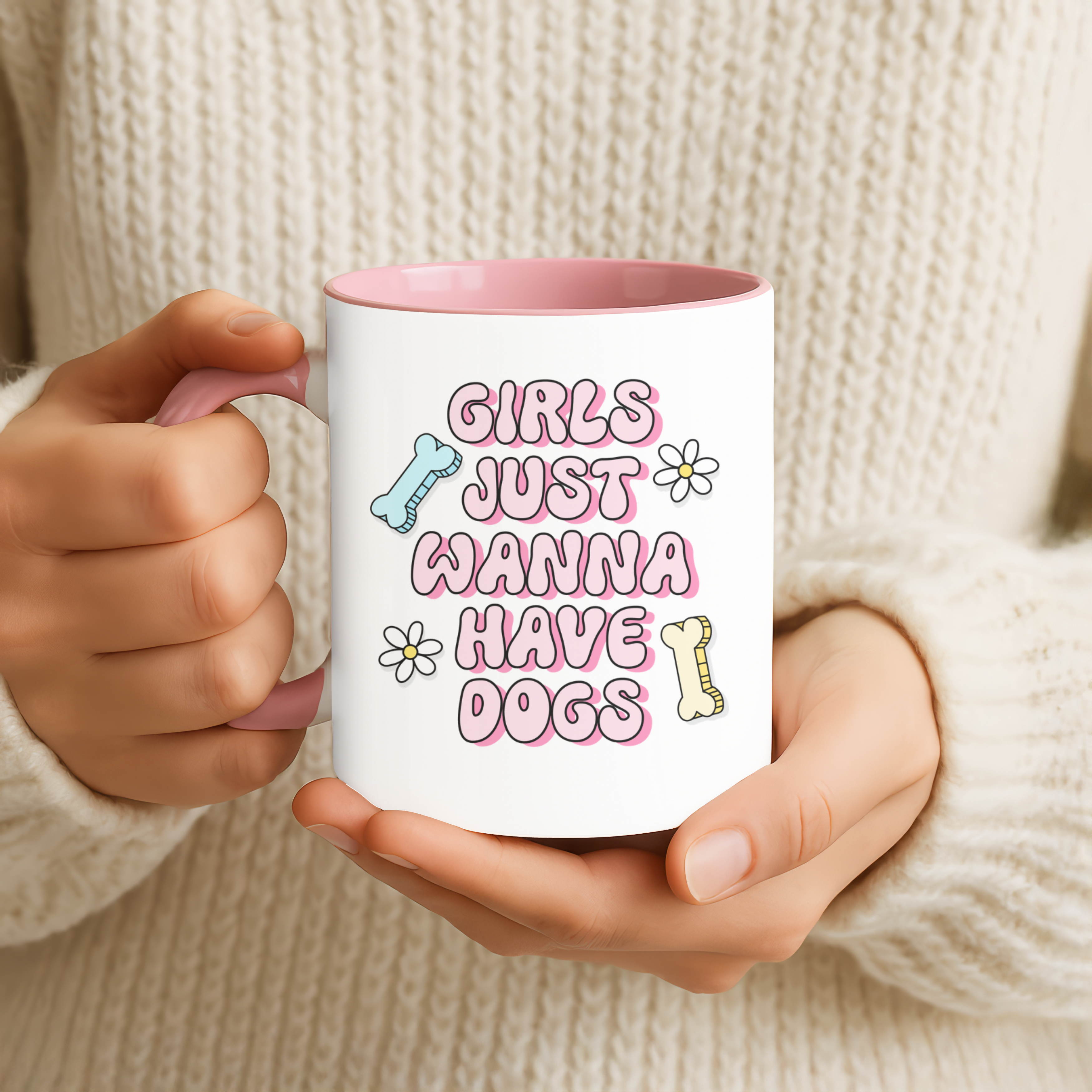 Dog Mum Fun Ceramic Mugs - 11oz