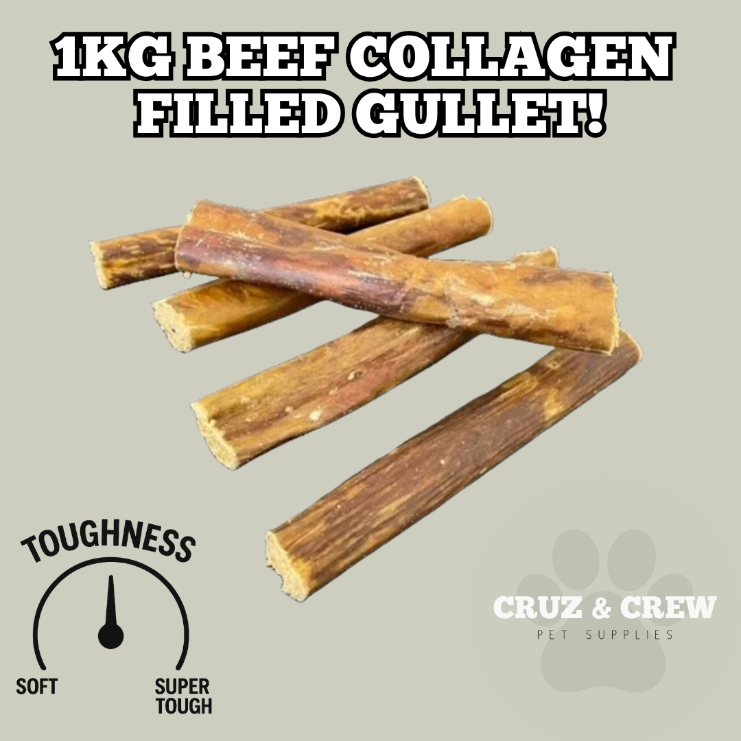 Cruz & Crew 1KG Collagen Filled Gullet! (12 Weeks+)