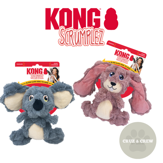 KONG Scrumplez Sliding Ears Dog Toy - Perfect for Playtime