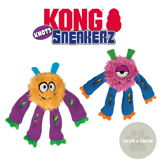 KONG Knots Sneakerz Monster Dog Toy - Perfect for Playtime
