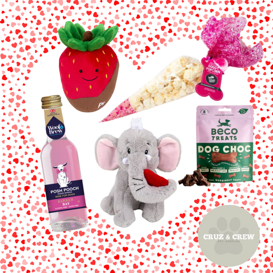 ' I WOOF YOU ' Valentines Toys & Bundle For Dogs - +16 Weeks