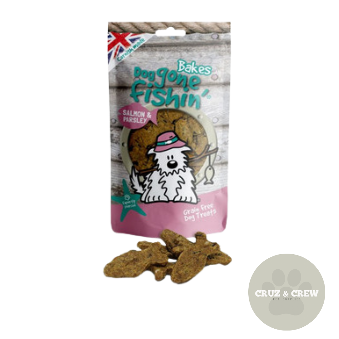 Natural Fish Treats for Happy, Healthy Dogs - Dog Gone Fishing, Skippers (12Wk)