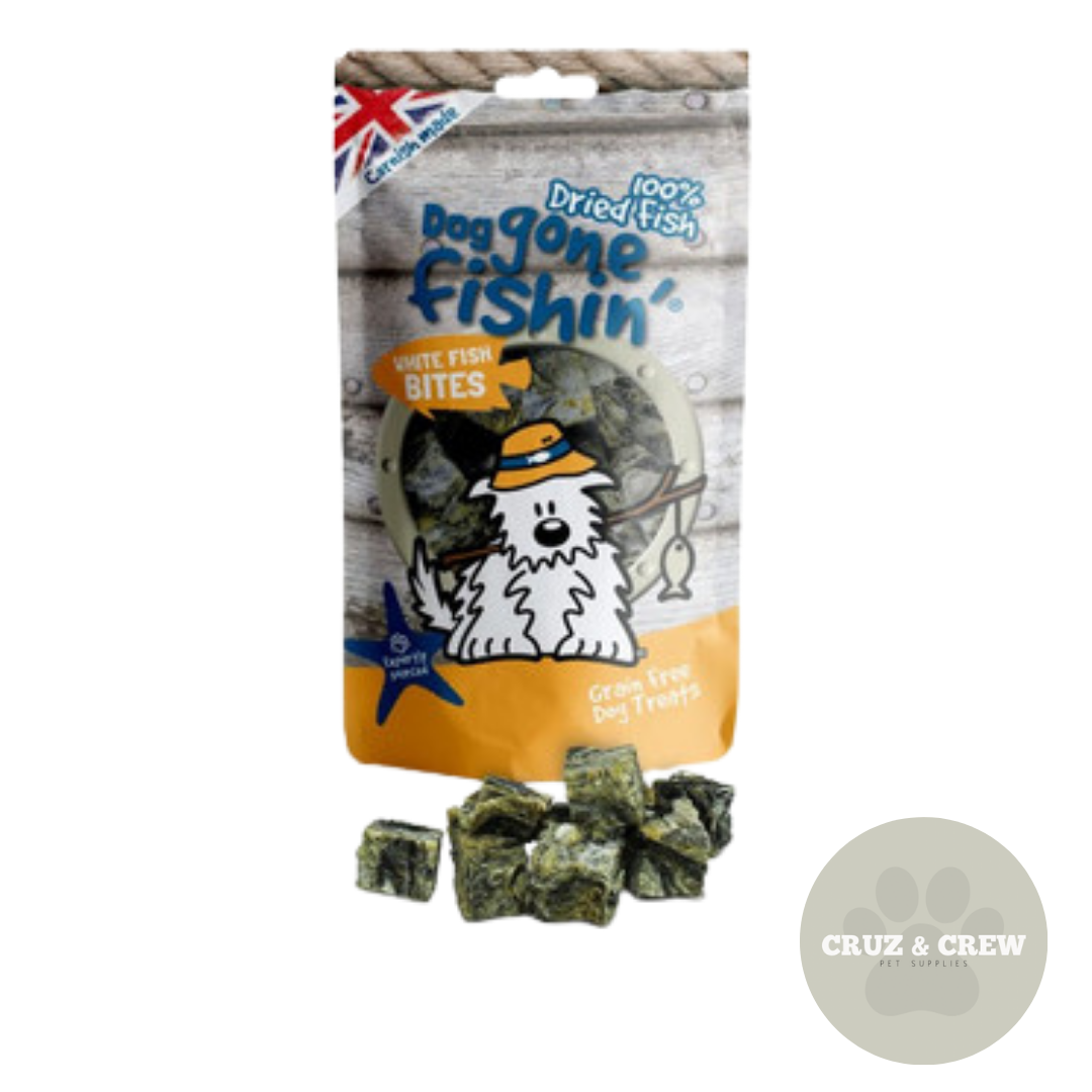 Natural Fish Treats for Happy, Healthy Dogs - Dog Gone Fishing, Skippers (12Wk)