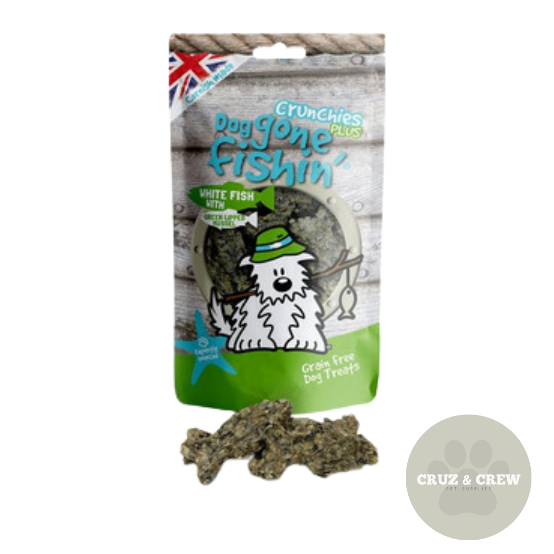 Natural Fish Treats for Happy, Healthy Dogs - Dog Gone Fishing, Skippers (12Wk)