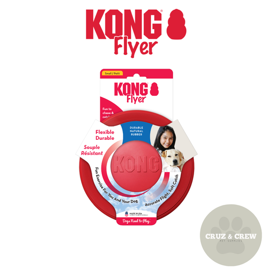 KONG Flyer Frizbee Large Dog Toy - Perfect for Outdoor Playtime