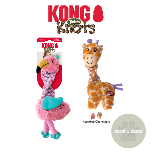 KONG Knots Twist Assorted Animals