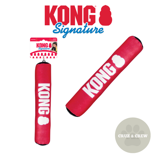 KONG Signature Stick - Squeaking, Crinkling & Honking Dog Toy