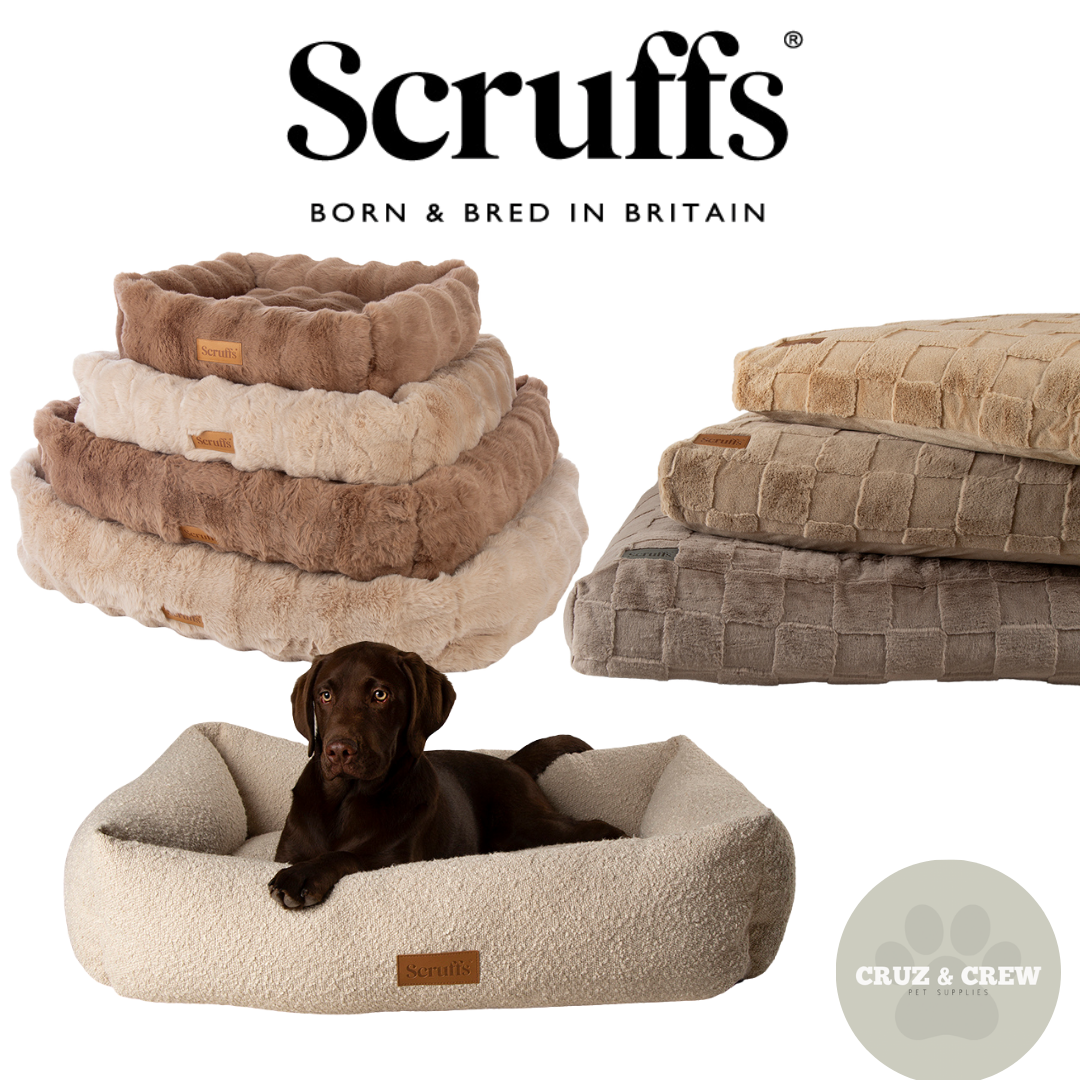 Scruffs Premium Luxury Bedding Collection - Plush Comfort Ultra Soft Cushioned Beds for Dogs & Cats Machine Washable