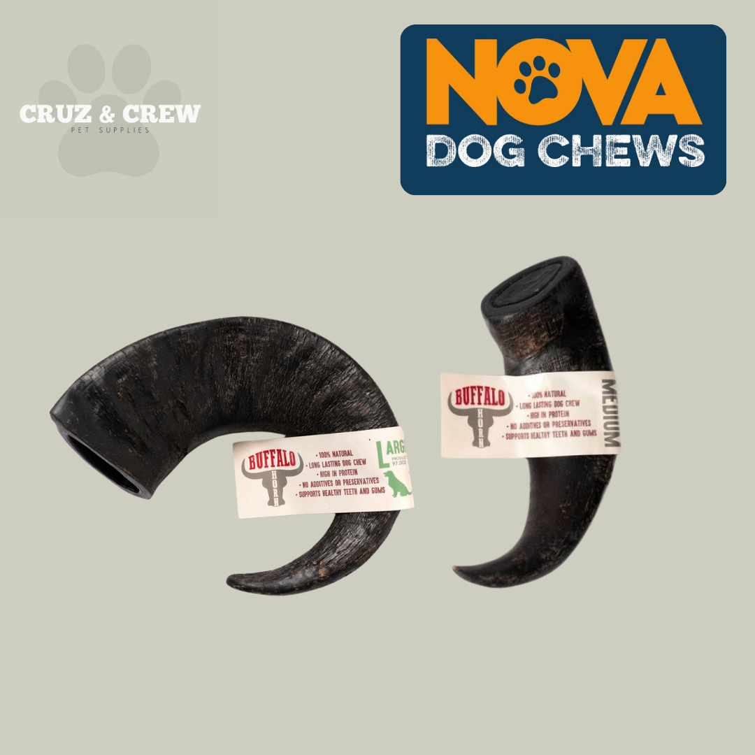 Deer Antler & Buffalo Horn Dog Chew - Natural Pet Treat for Dogs