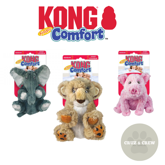 KONG Comfort Kiddos Dog Toy - Removable Squeaker for Quiet Playtime