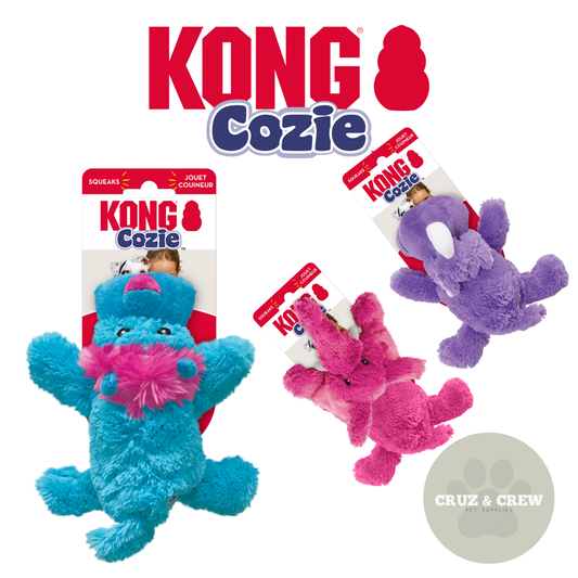 KONG Cozie Brights Collection Dog Toys - Perfect for Your Pet's Playtime