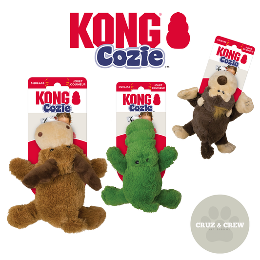 KONG Cozie Range Assorted Animals & Sizes