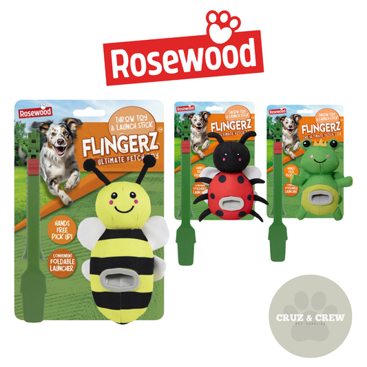 Rosewood Flingerz Fetch and Throw Dog Toy